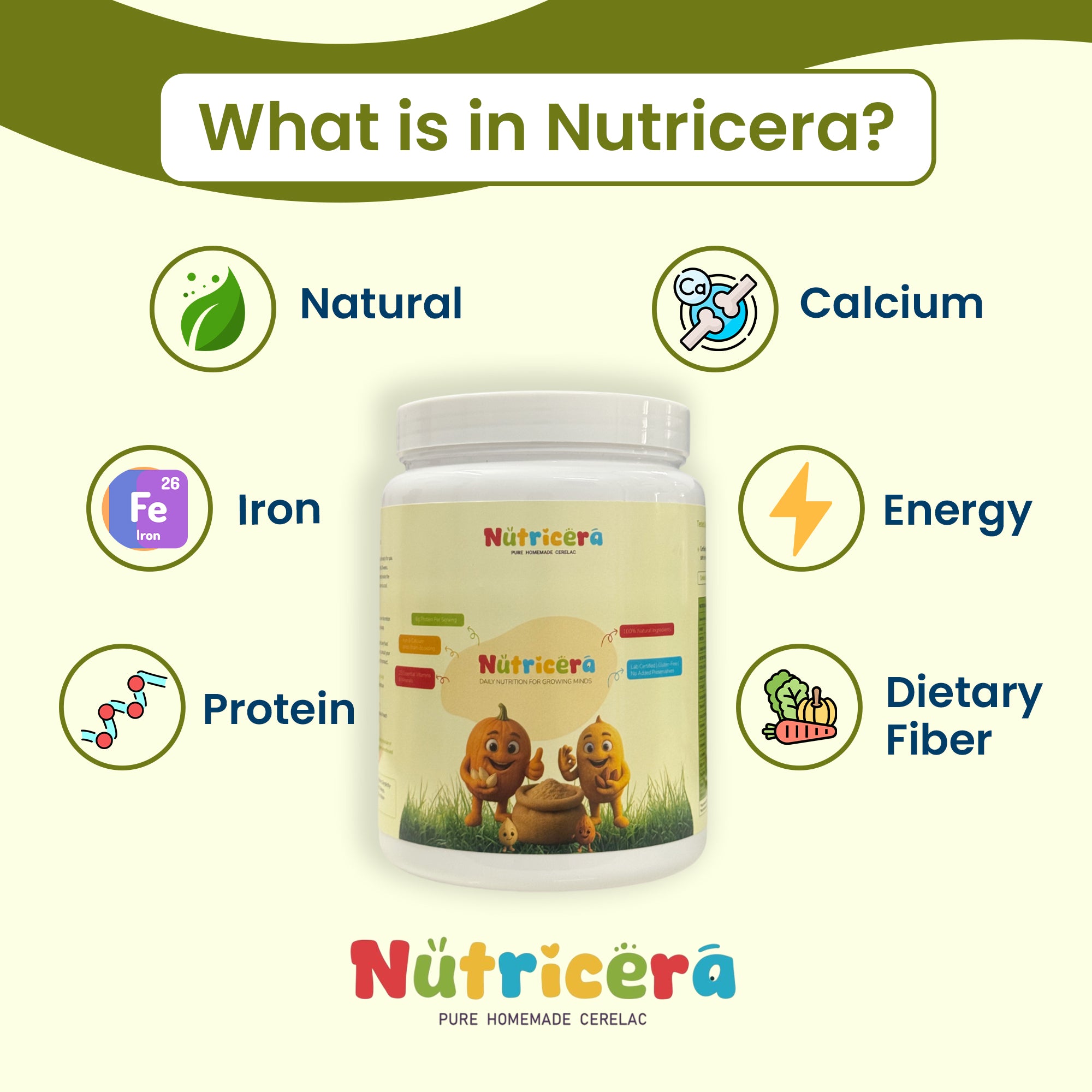 Nutricera –Pure Homemade Cereal with Natural Rock Sugar(400 GM)