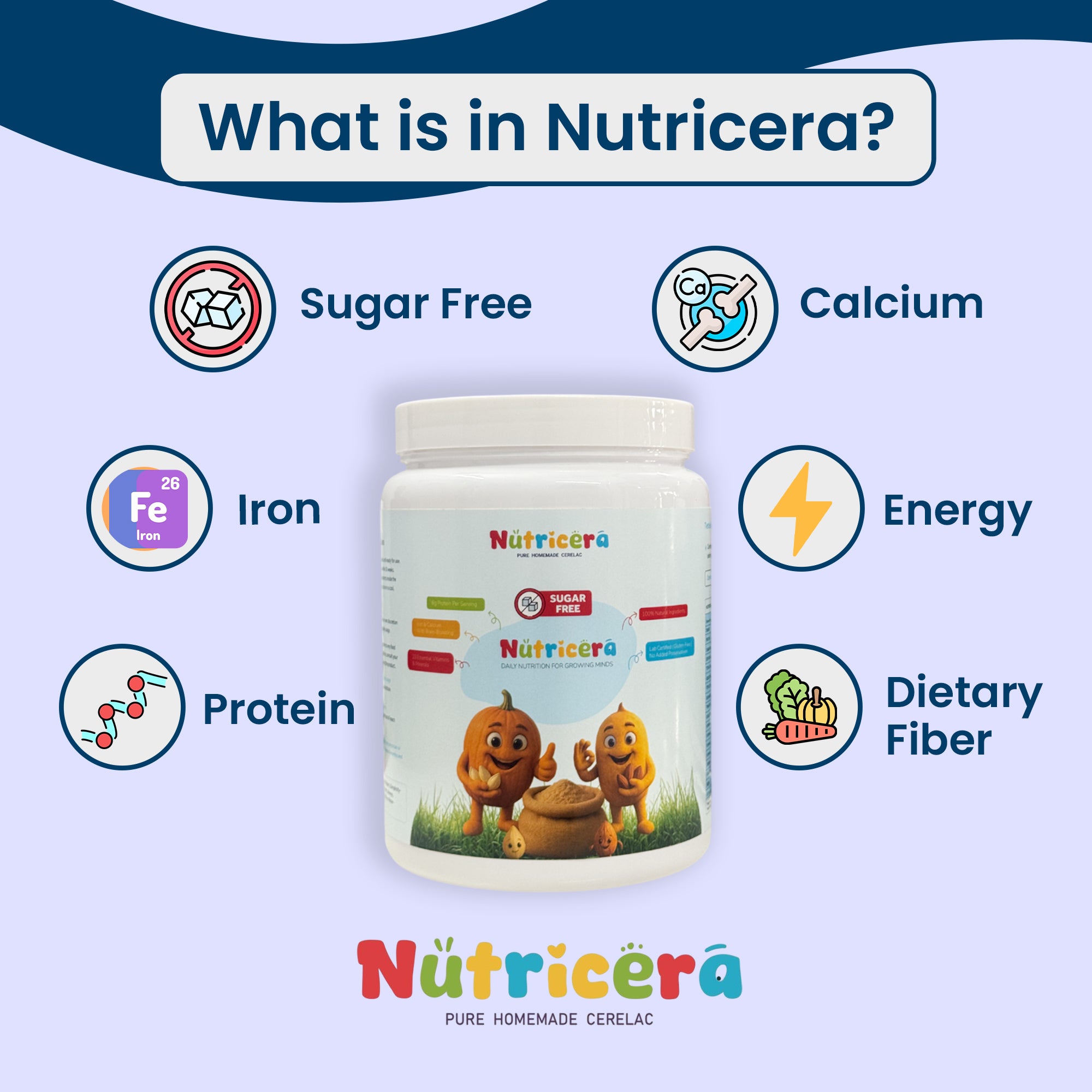 Nutricera – Pure Homemade Cereal Sugar-Free Cereal(400gm | 800gm | 1kg)